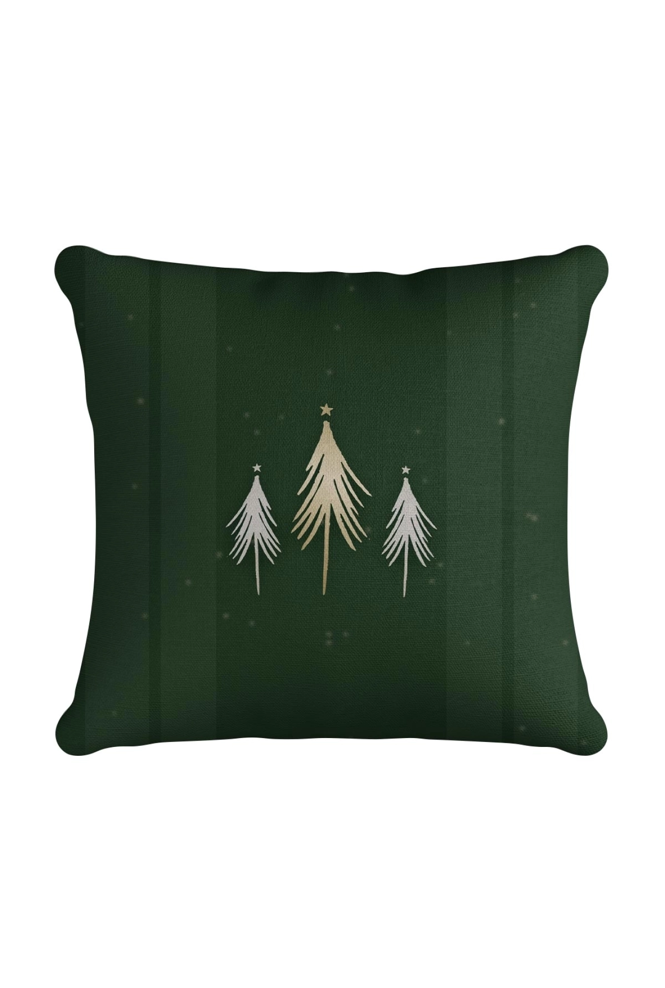 Ukrasna jastučnica Zelena sa jelkama 45x45