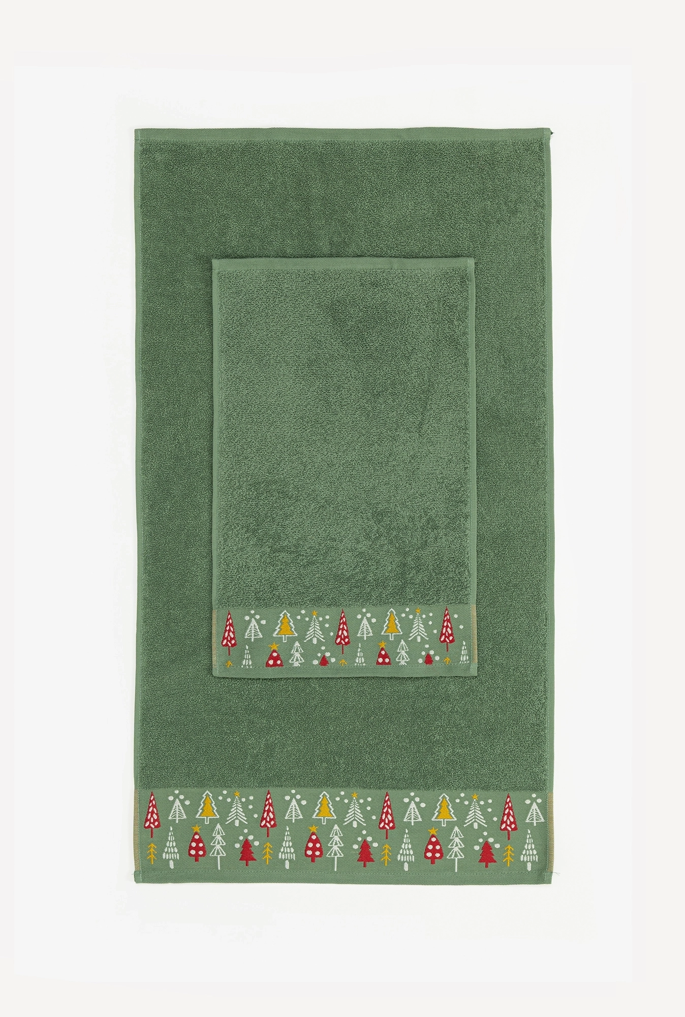 Set peškira 30x50x + 50x90 Zelena