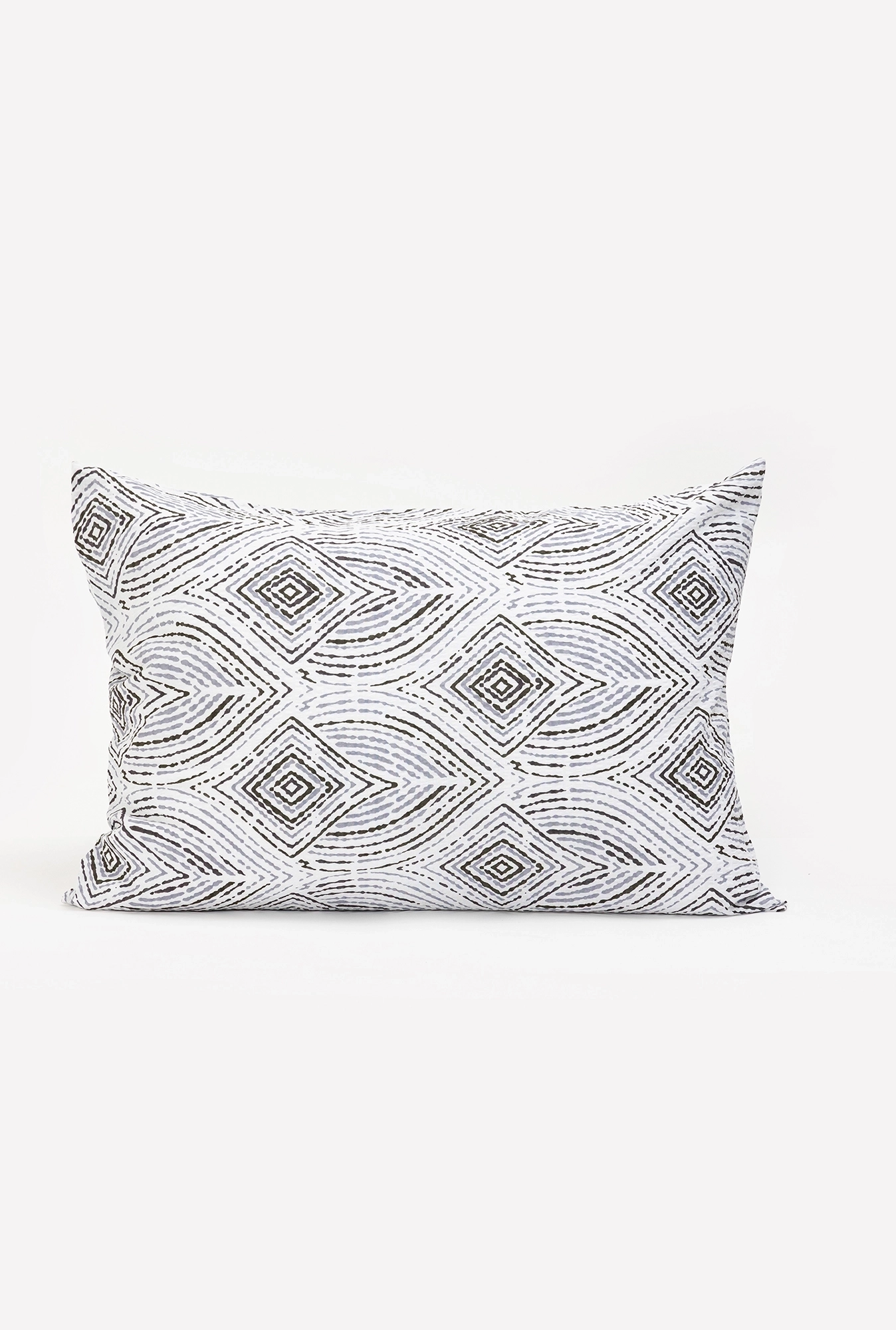 Jastučnica pamučni krep crno sive pruge