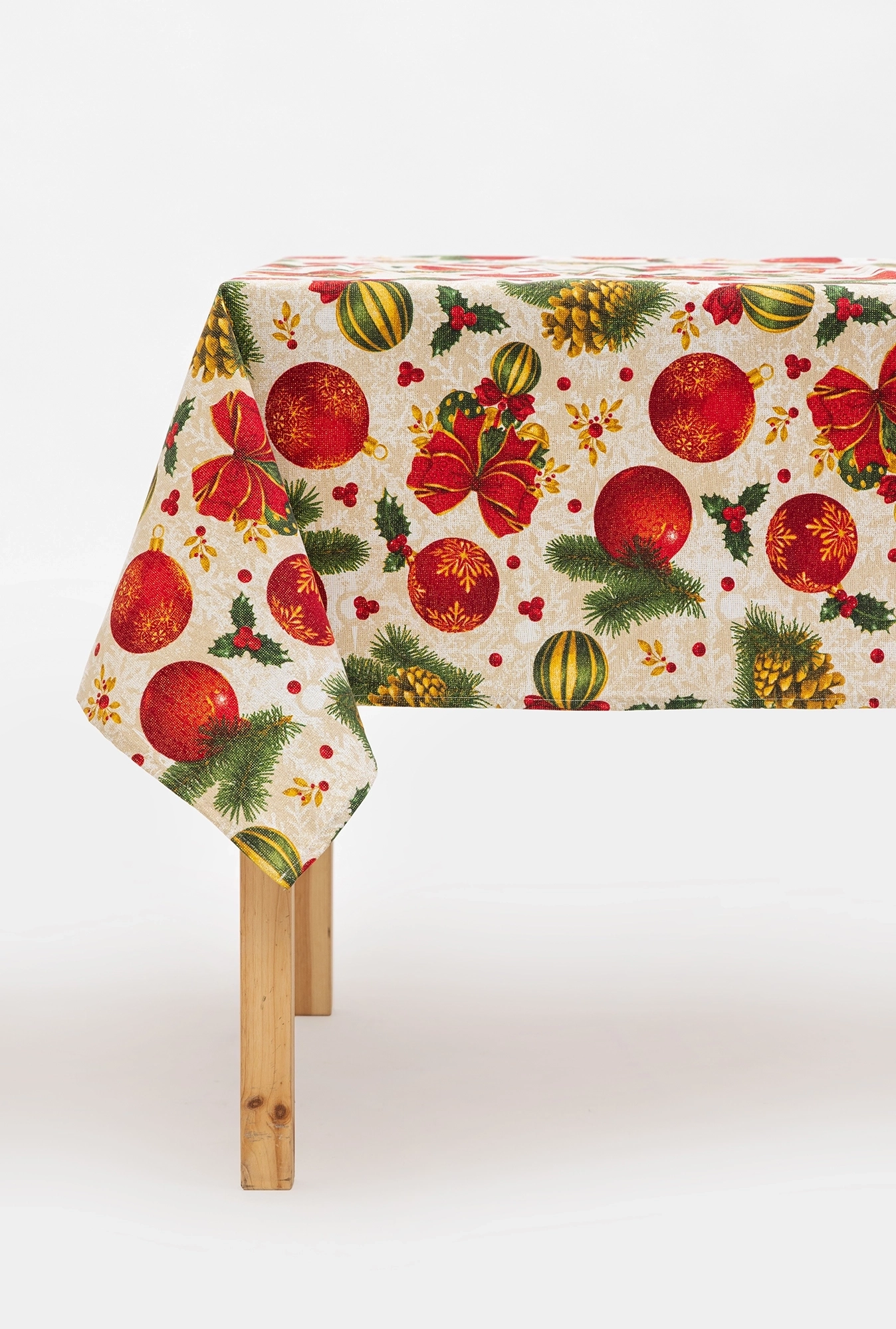 Novogodišnji stolnjak Lurex Ukrasne kugle