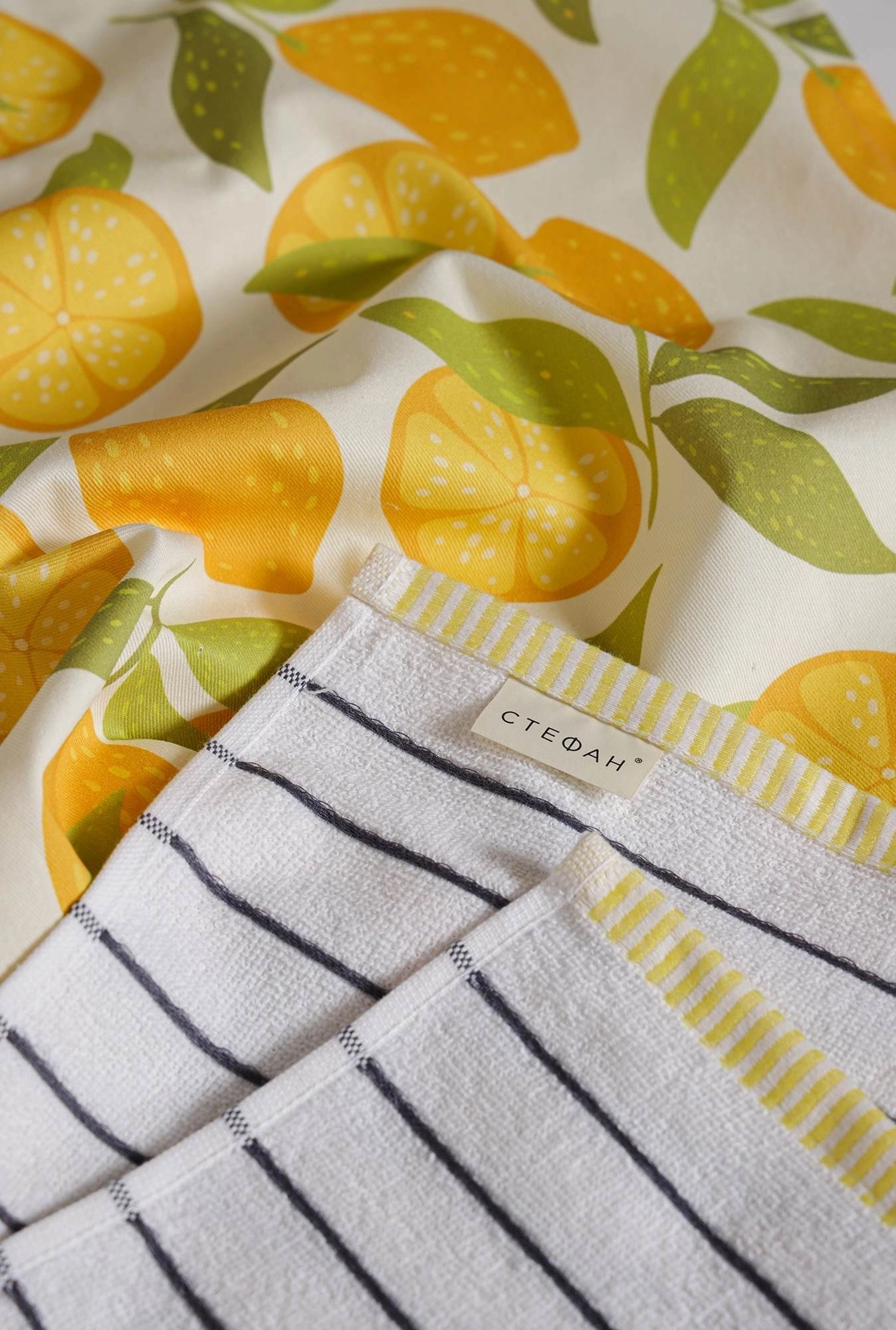 Kuhinjski set Limun peškir 40x60 + krpa 40x60