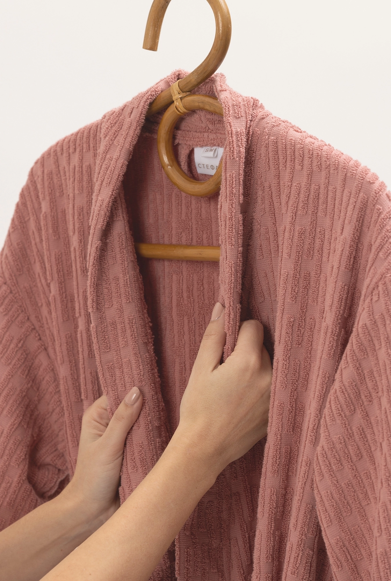 Bademantil Linea roze