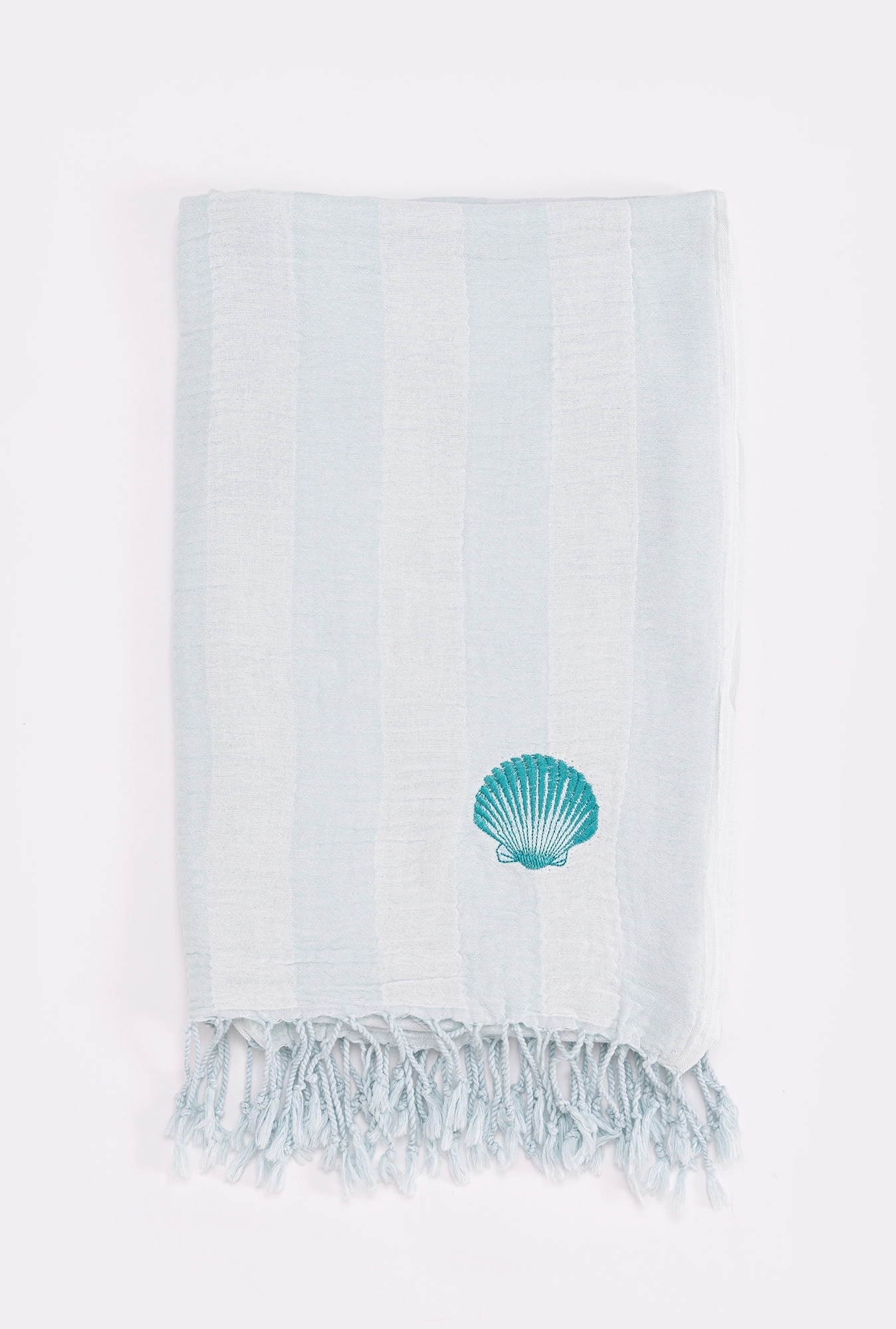 Pareo muslin - mint pruga